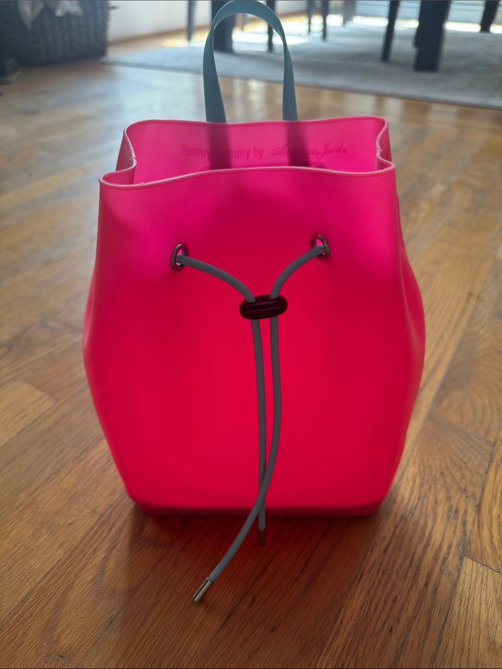 Lighted pink mini backpack